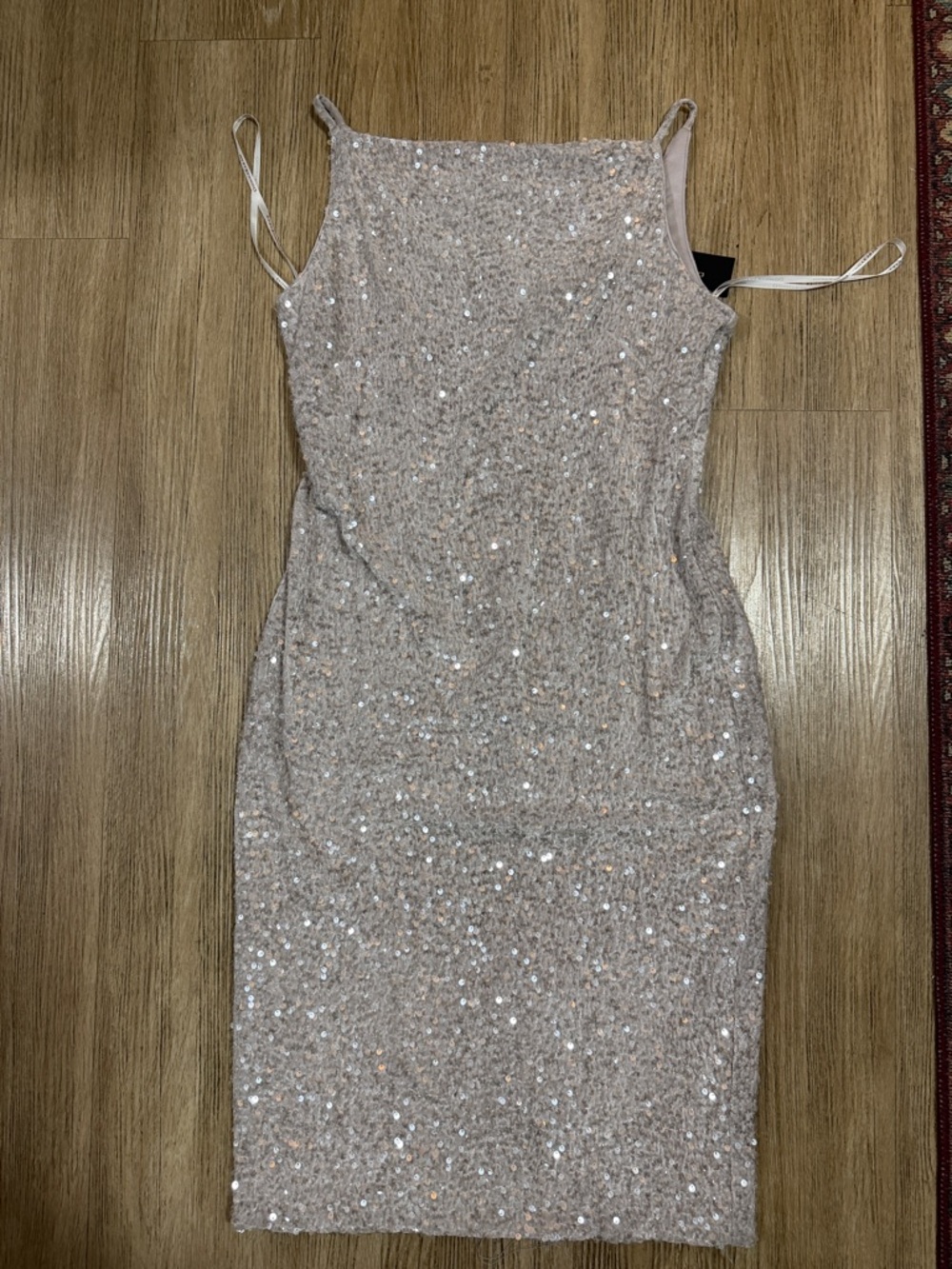New Donna Karan New York sequin sheath  dress size 12